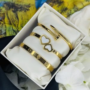 Triple titanium steel bracelet combo 005