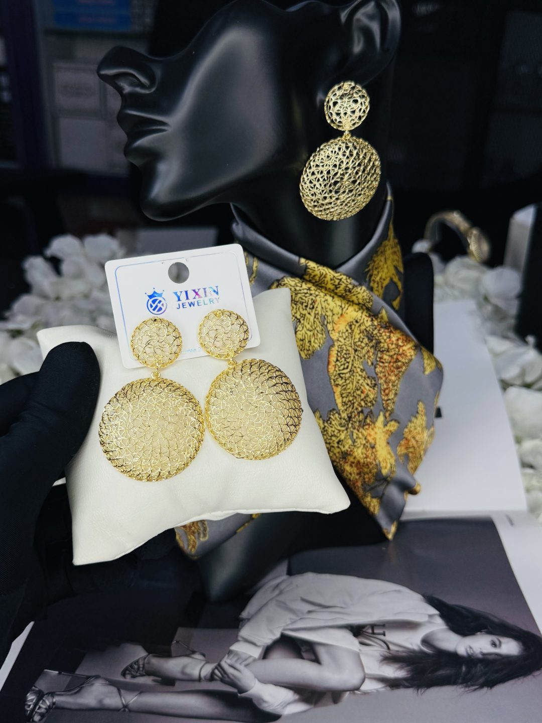 MD LUXURY TWINE BASKET EARRINGS - Image 2