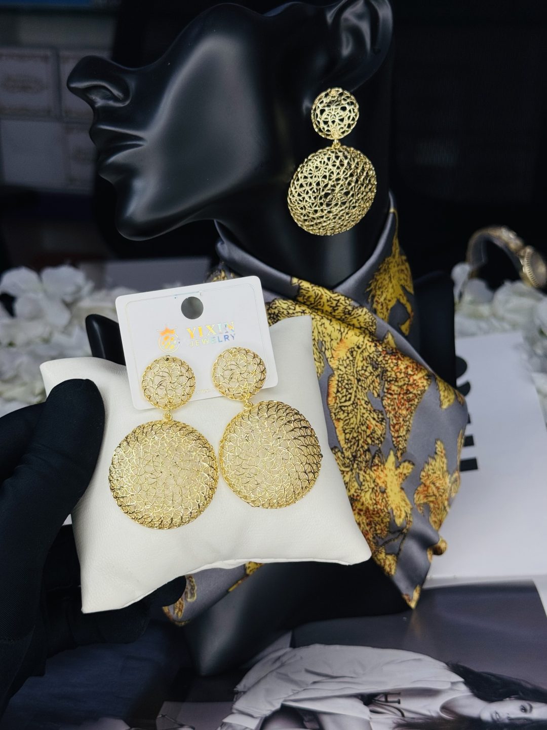 MD LUXURY TWINE BASKET EARRINGS