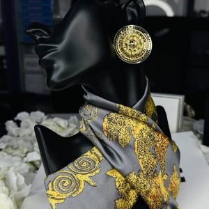 MD CIRCLE LUXURY SHIELD EARRINGS