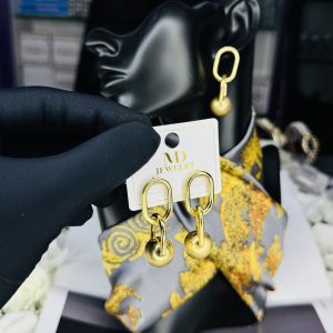 MD LUXURY LINK BALL EARRINGS
