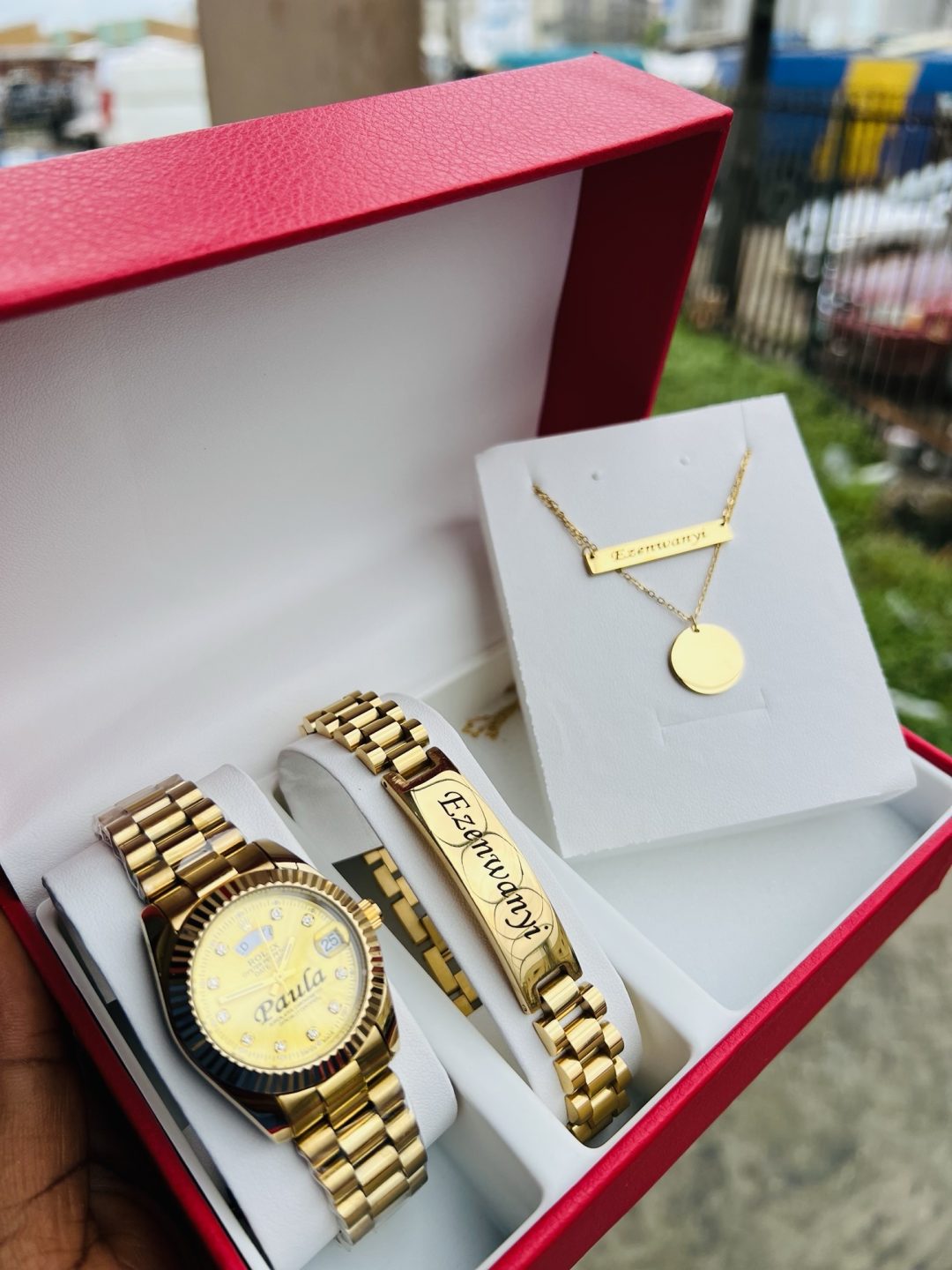 Engraved Gold Rolex Female combo - Image 2