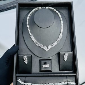 Silver luxury zirconia royal set