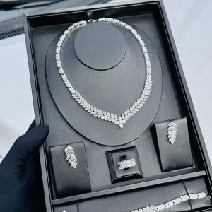 Silver luxury zirconia royal set
