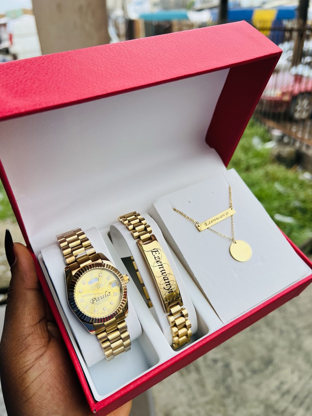 Engraved Gold Rolex Female combo - Image 3
