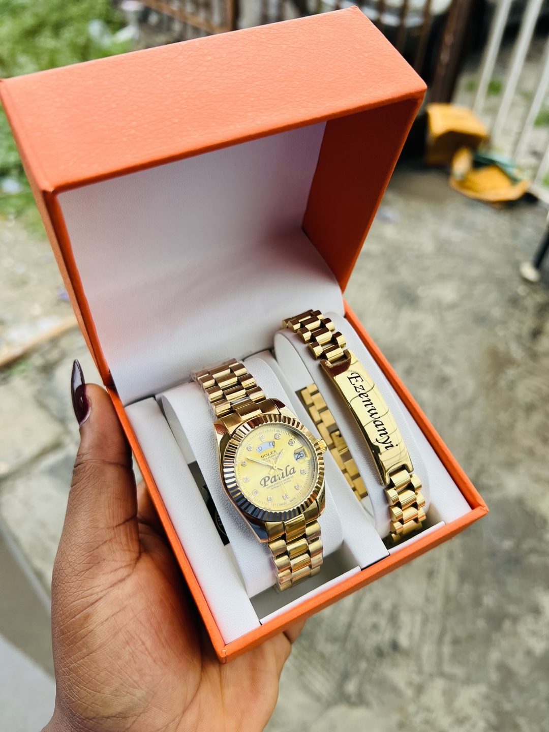 Engraved female gold Rolex combo - Image 2