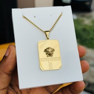 Male gold stainless steel necklace 002