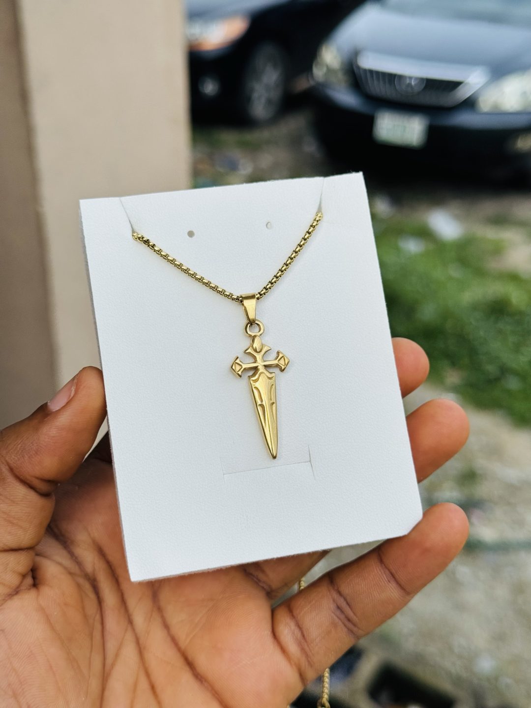 Male stainless steel necklace 010