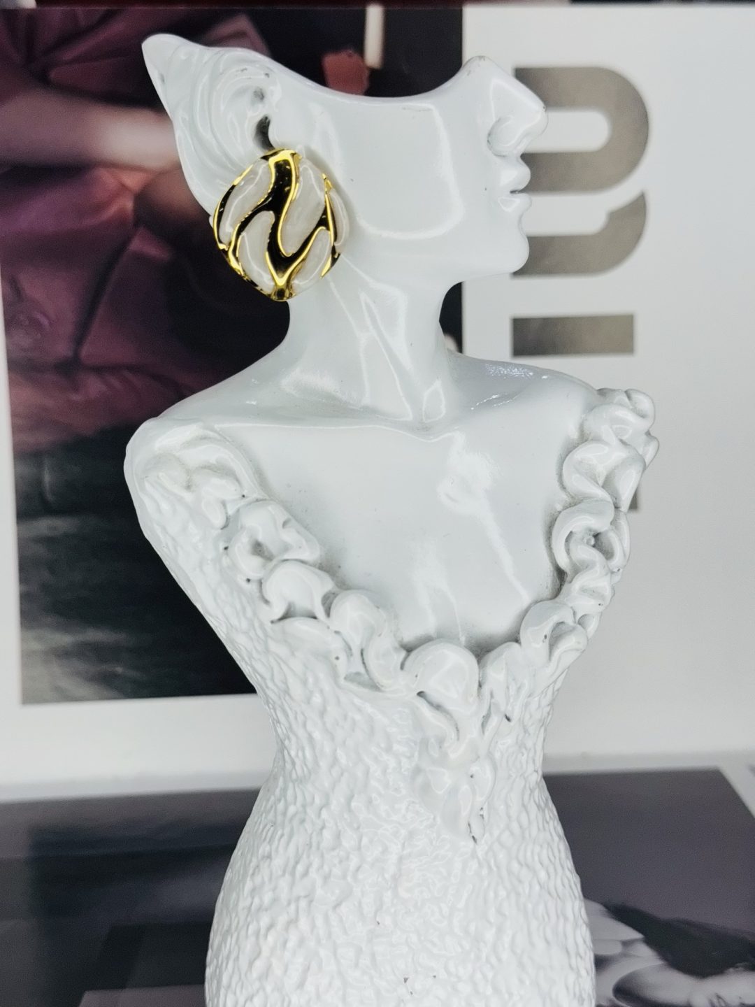 Ceramic butter necklace combo gold - Image 3