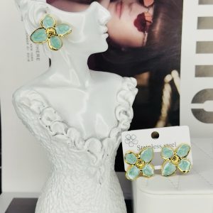 Helen ceramic green earrings 008