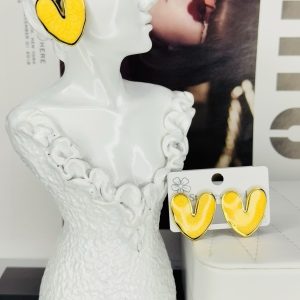 Helen ceramic yellow  earrings 004