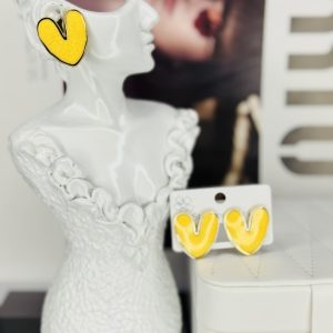 Helen ceramic yellow  earrings 004