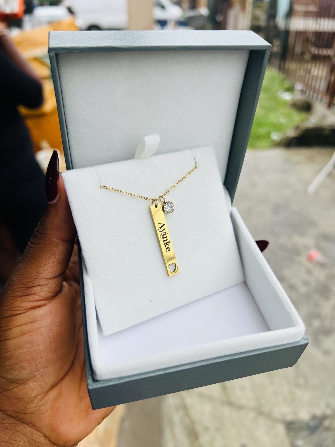 Engraved Love Female Spotify barcode necklace 001 - Image 5