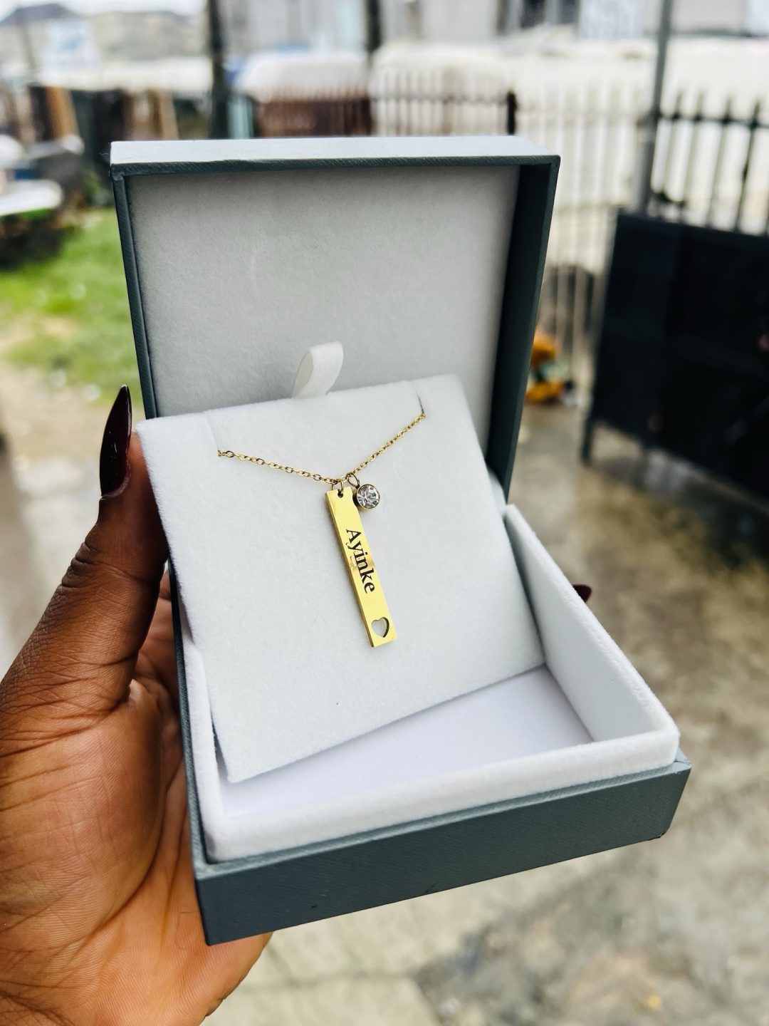 Engraved Love Female Spotify barcode necklace 001 - Image 2