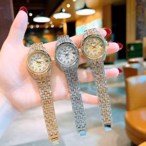 Two toned female Rolex with transparent box