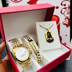 Engraved picture necklace combo with box!