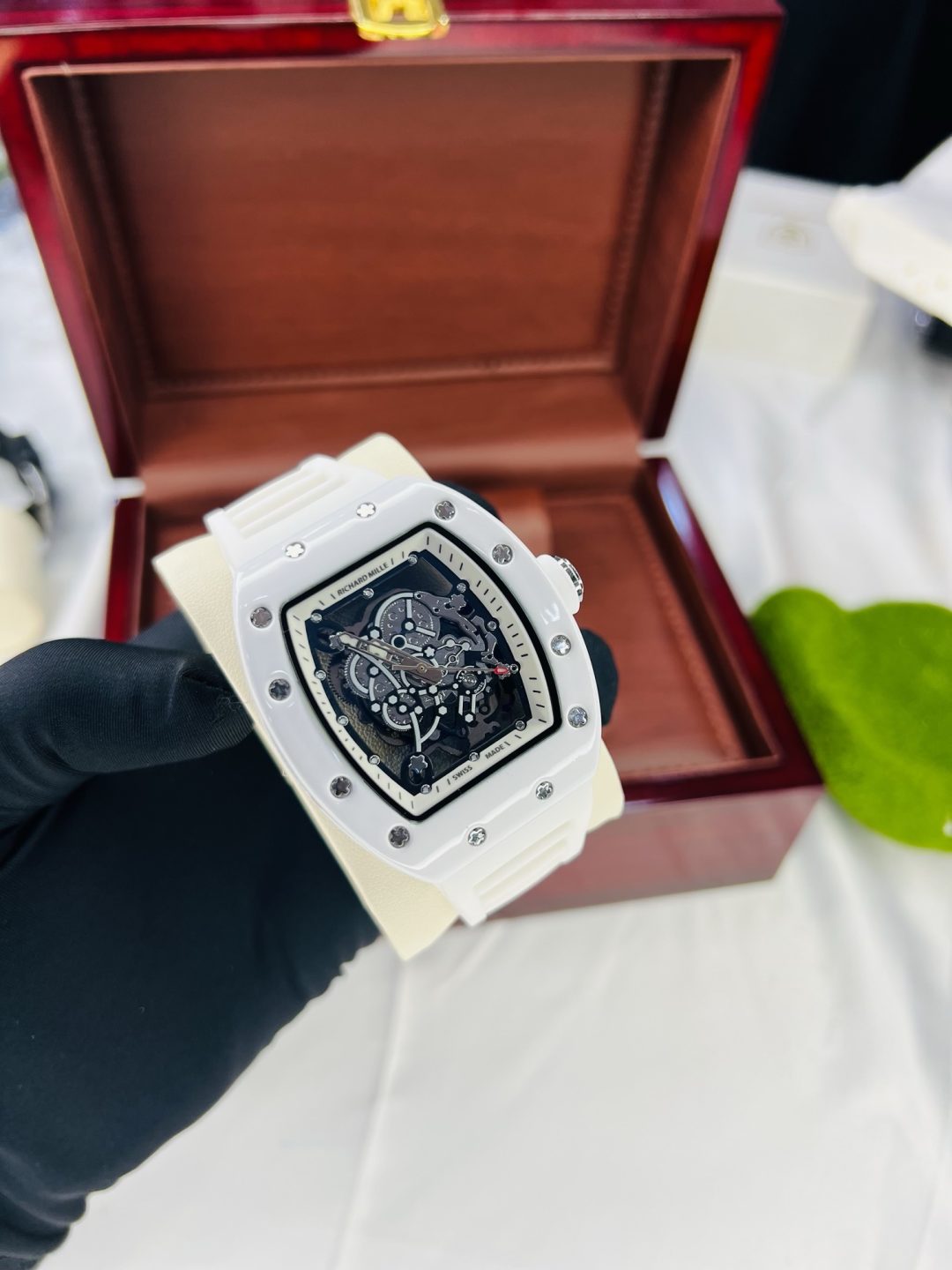 White strap Richard Mille with Formica box! - Image 2