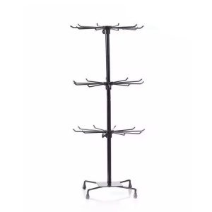 Three layered iron frame jewelry stand