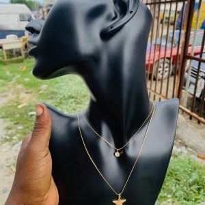 Two steps fashion necklace 012