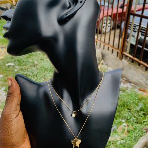 Two steps fashion necklace 011