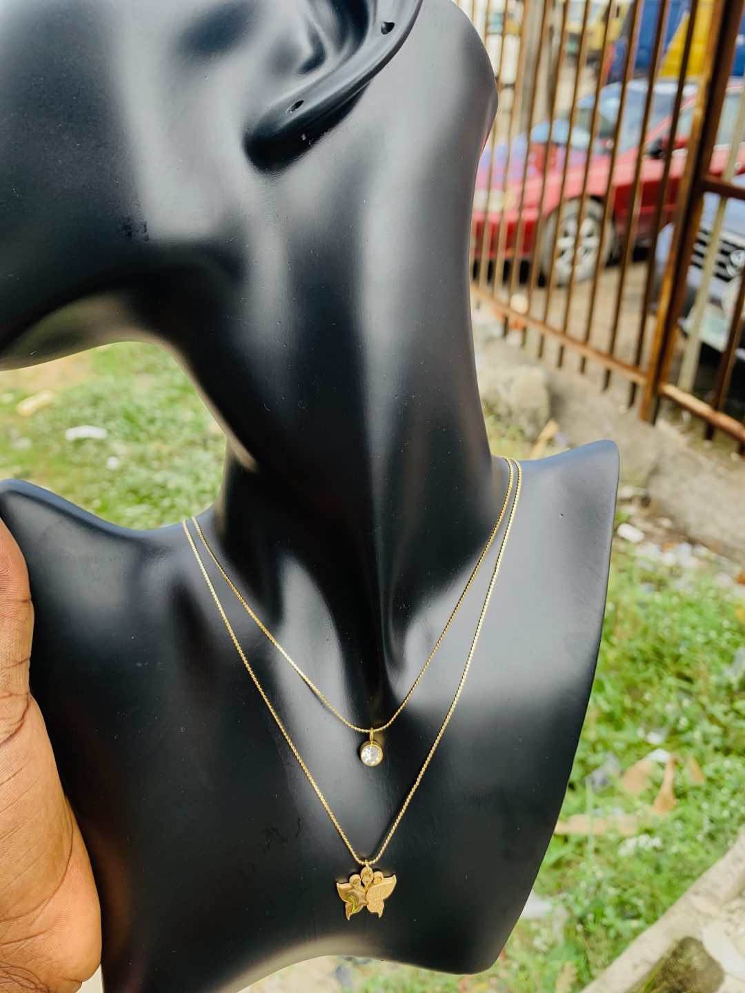 Two steps fashion necklace 010