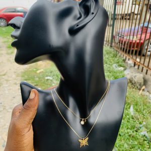 Two steps fashion necklace 008