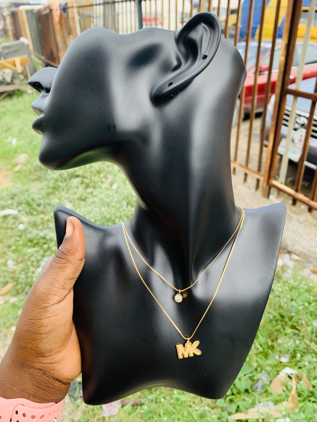 Two steps fashion necklace 007