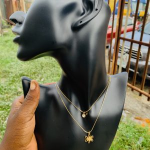 Two steps fashion necklace 004