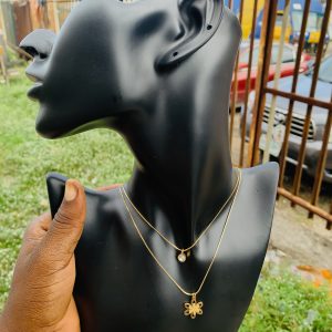 Two steps fashion necklace 004