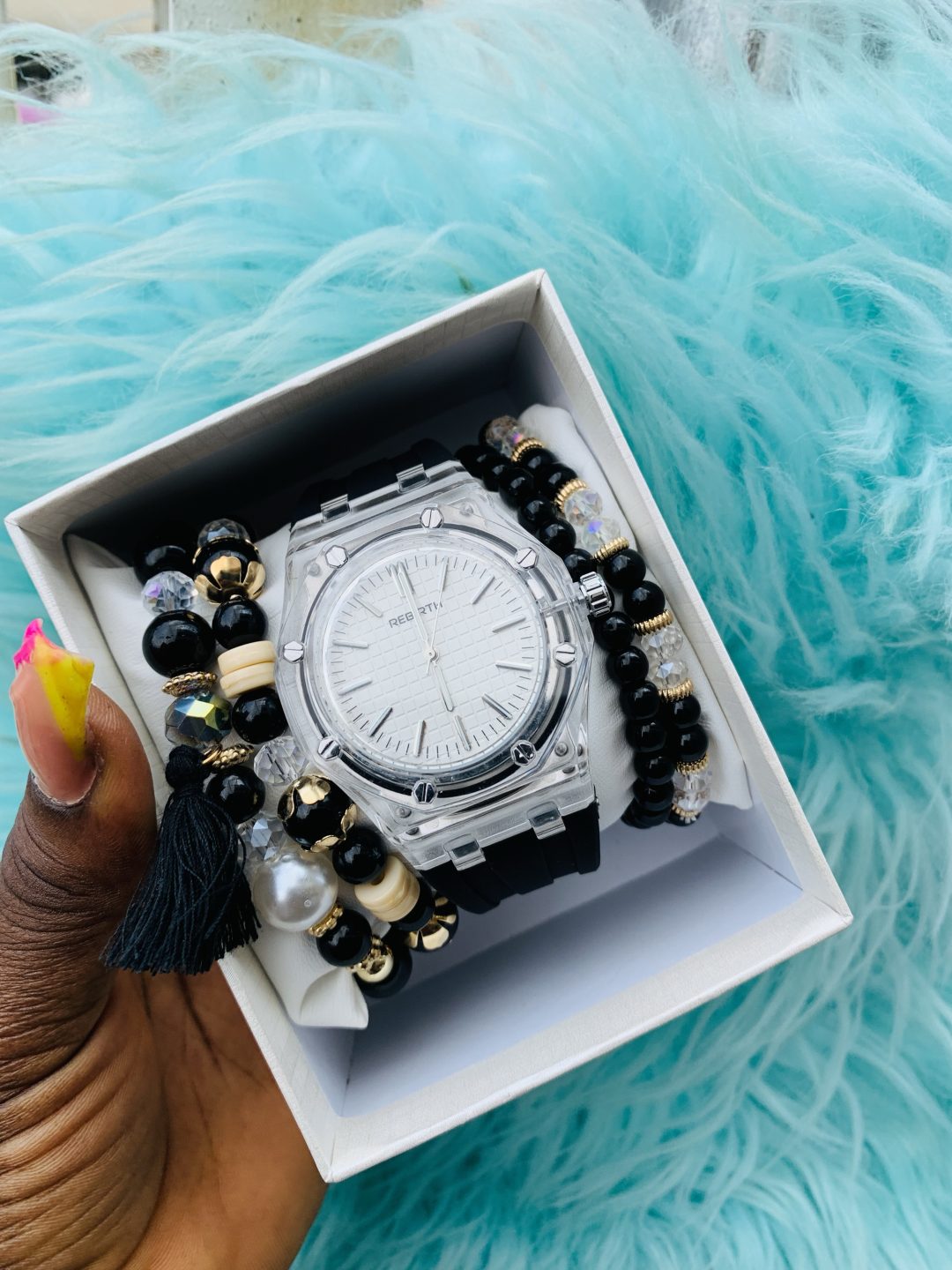 Rebirth Black silicon Rubber watch 001 - Image 2