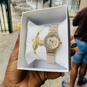 Rolex gold set with plastic box