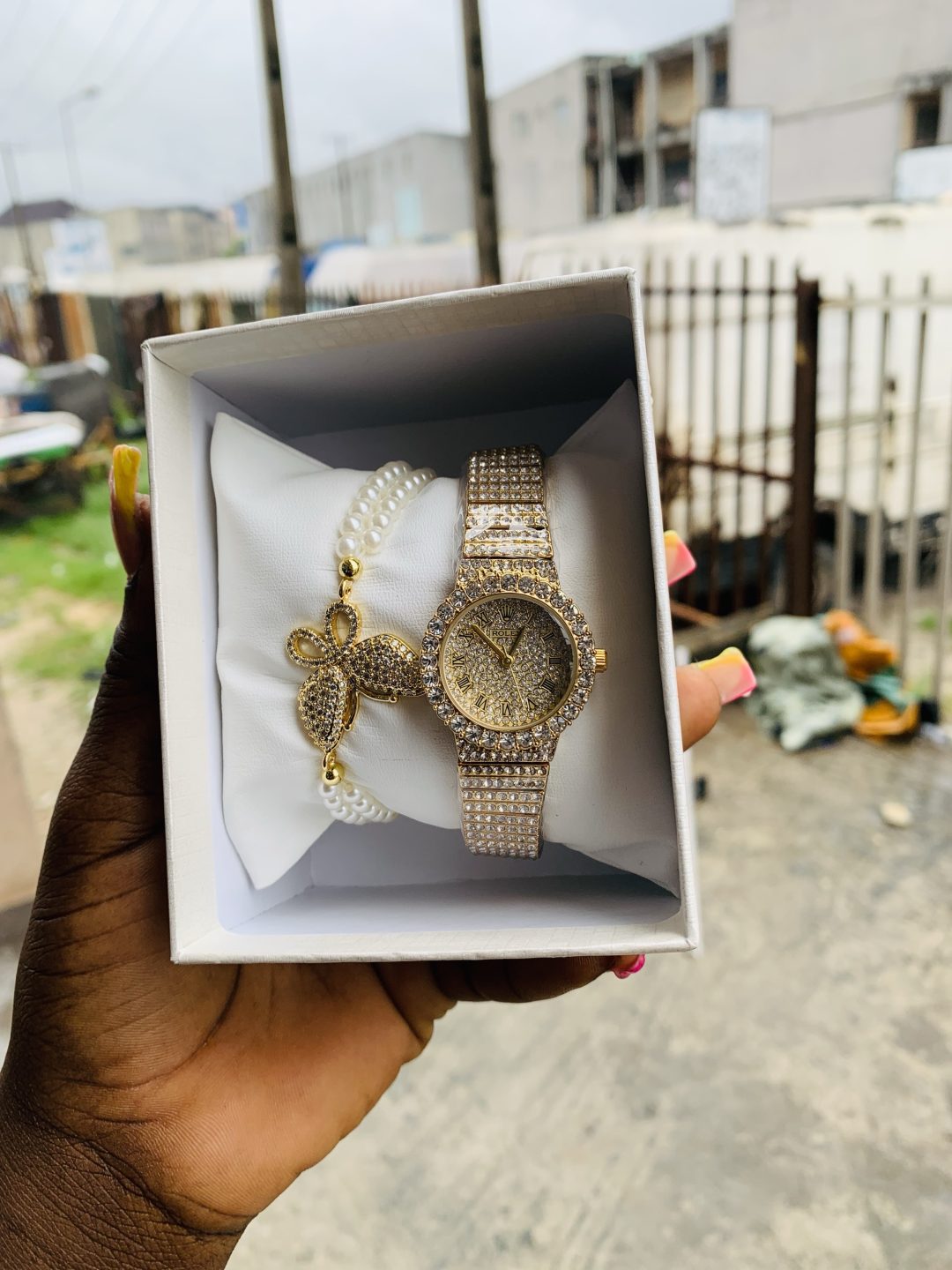 Rolex gold set with plastic box - Image 3
