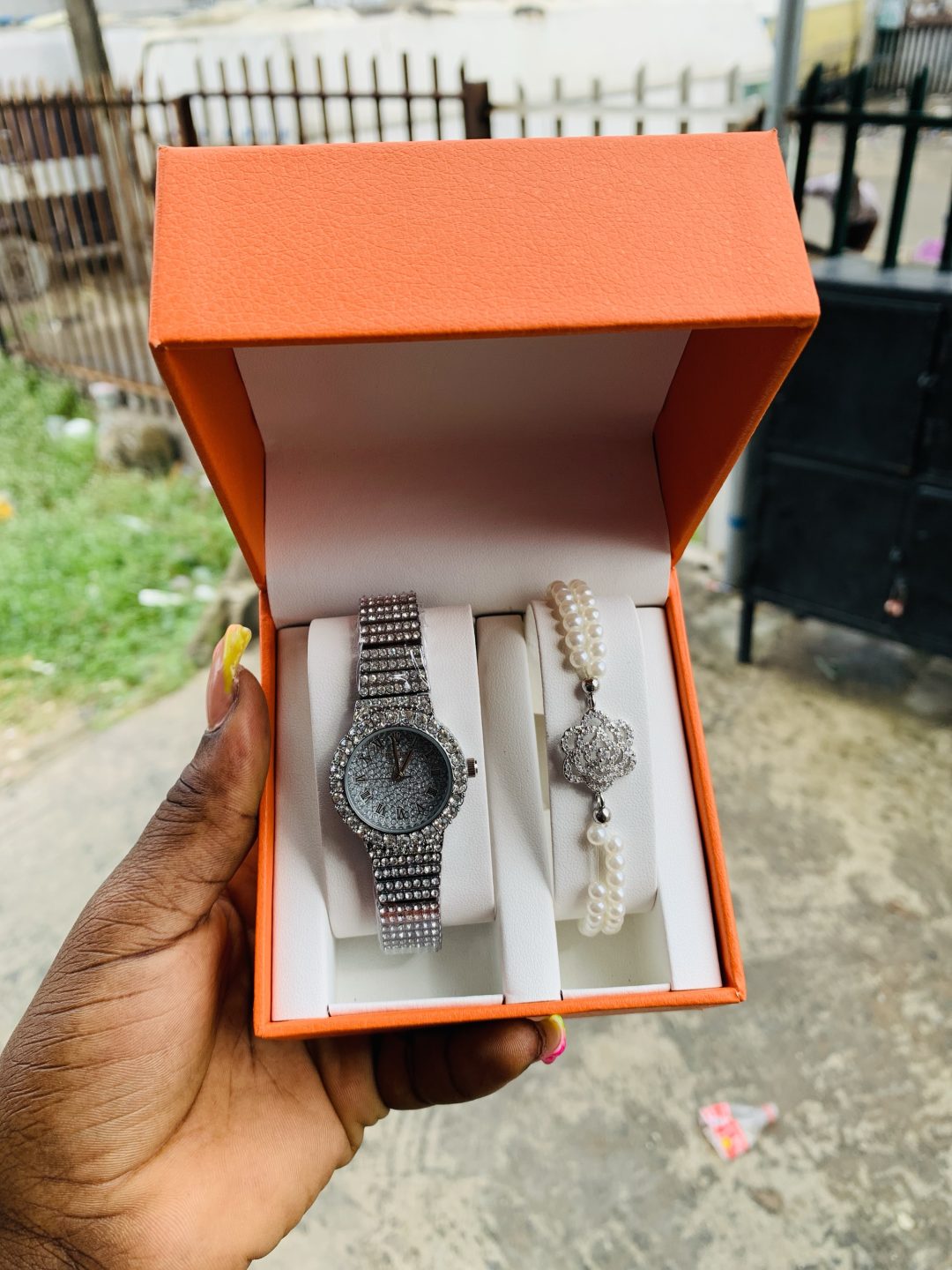 Rolex silver set with plastic box - Image 3