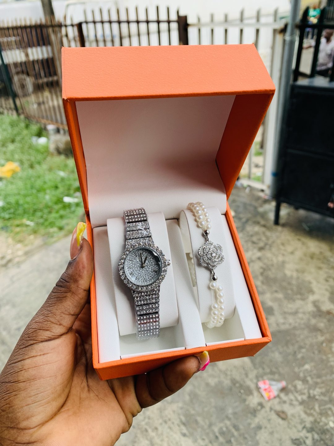 Rolex silver set with plastic box - Image 2
