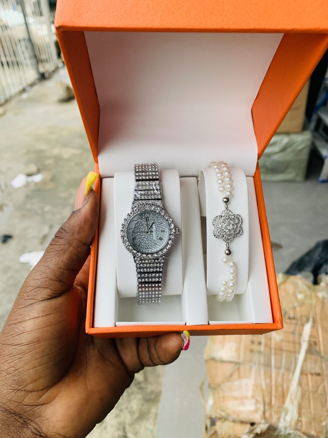 Rolex silver set with plastic box - Image 4