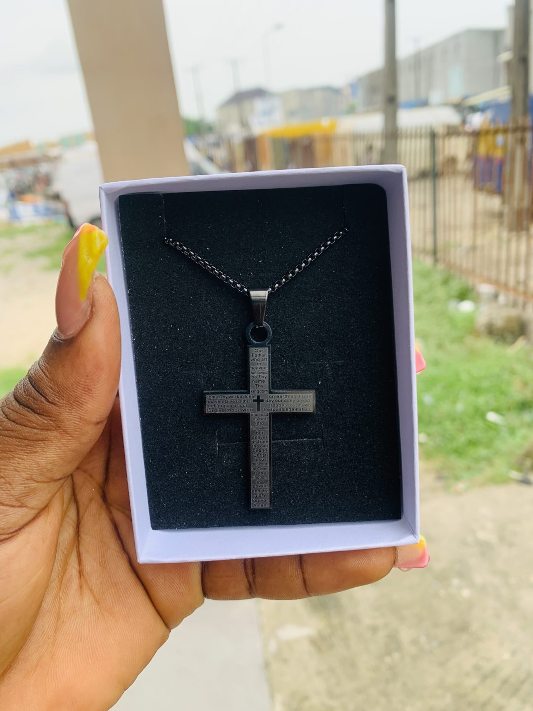 Male black necklace 009 - Image 2