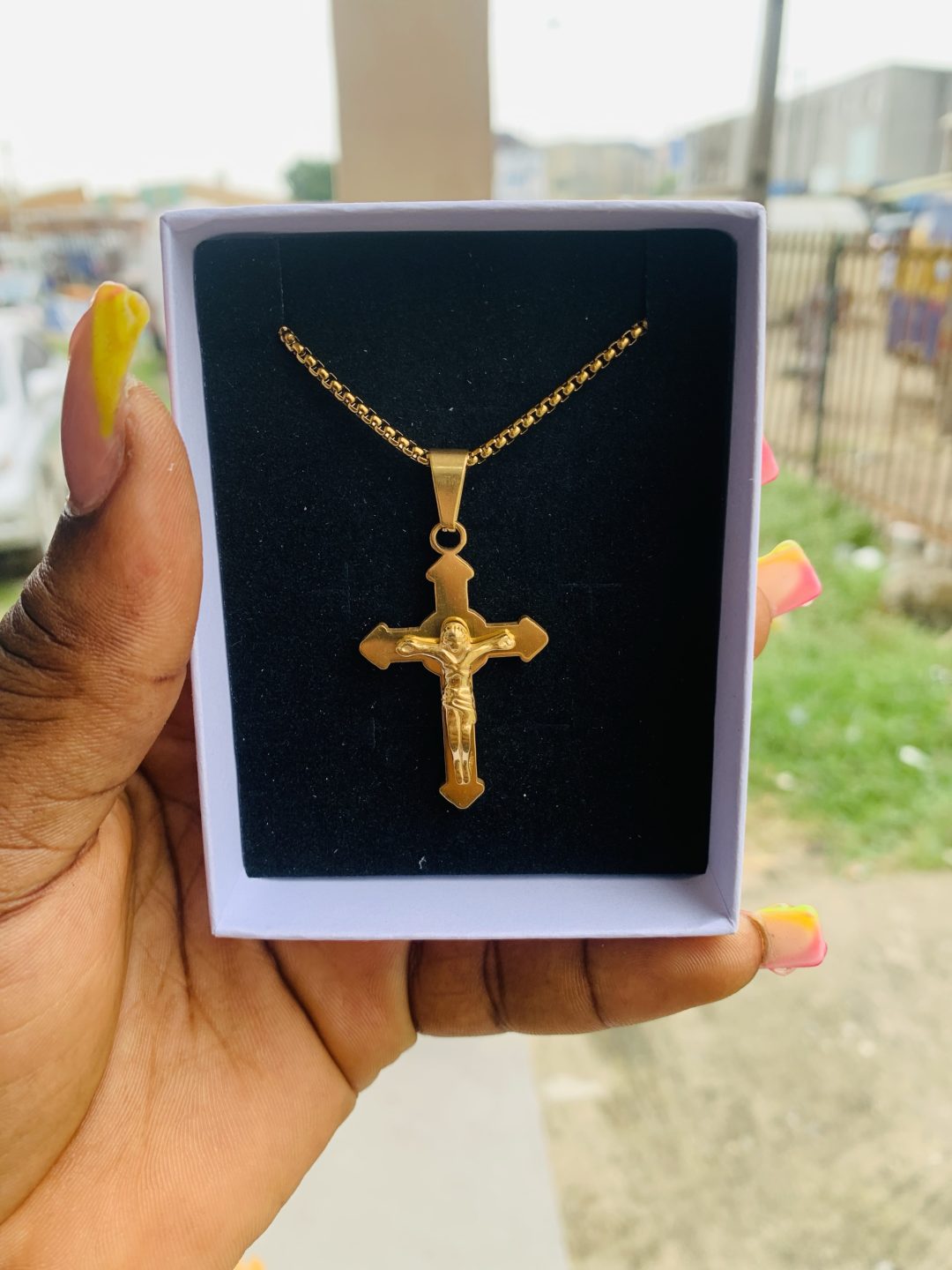 Male gold necklace 007