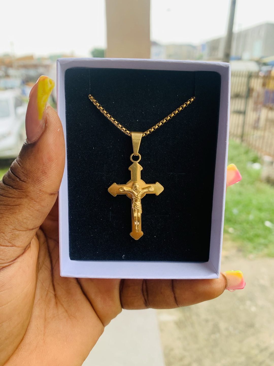 Male gold necklace 007 - Image 2