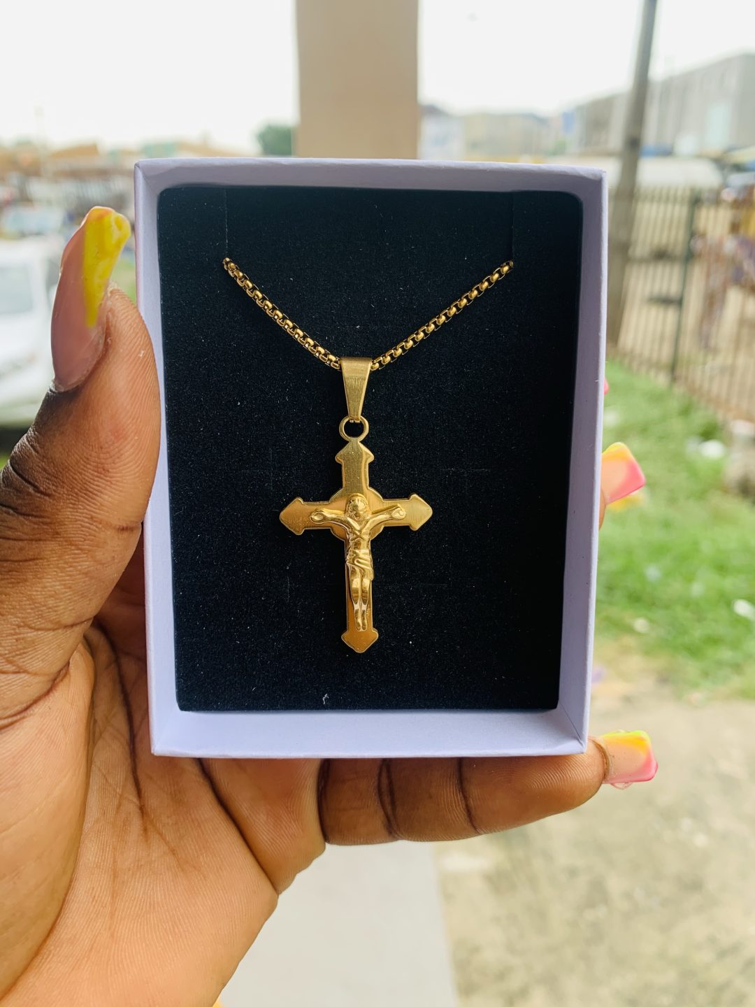 Male gold necklace 007 - Image 3