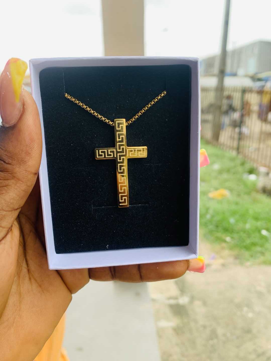 Male gold necklace 006