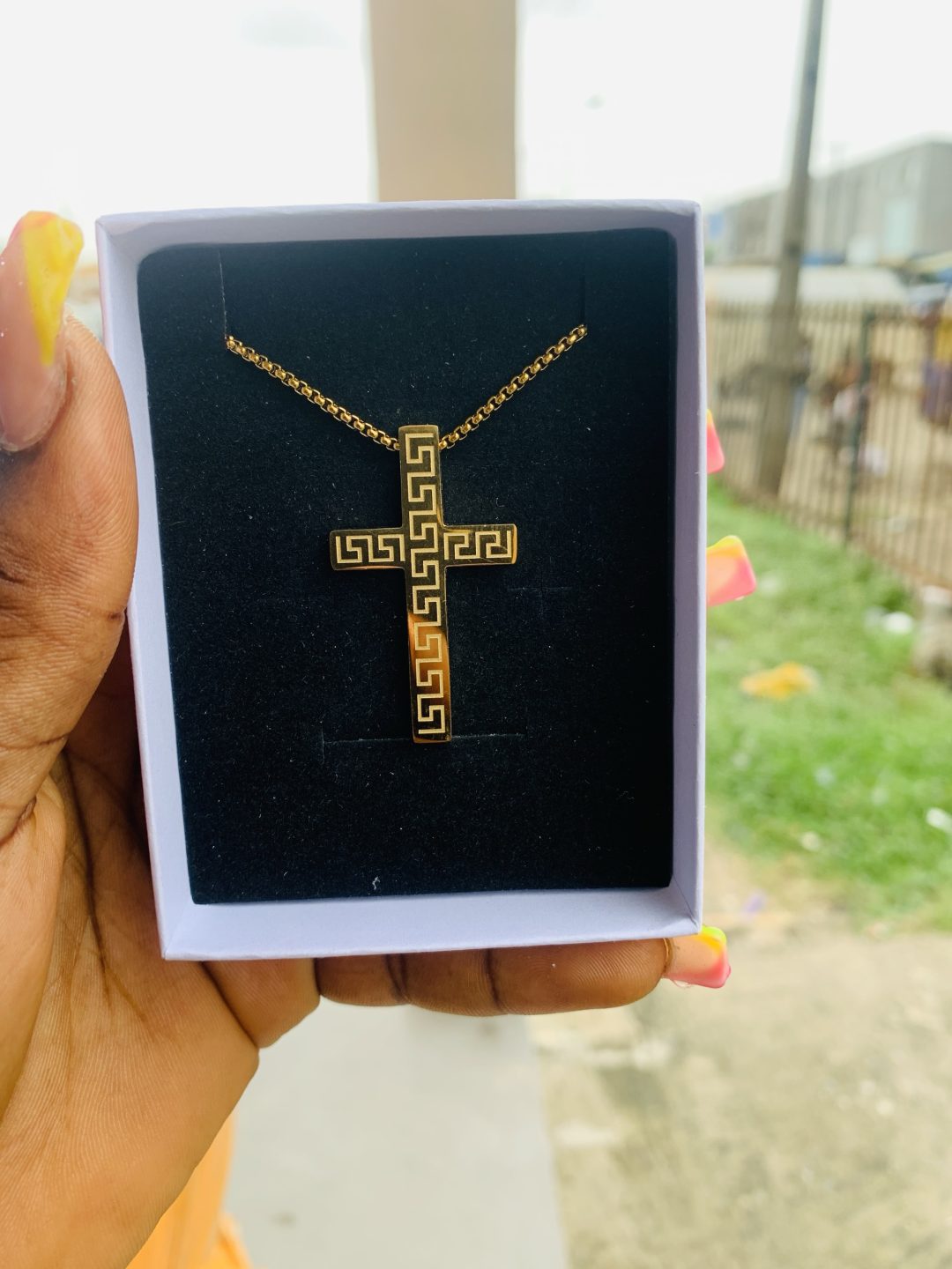Male gold necklace 006 - Image 2