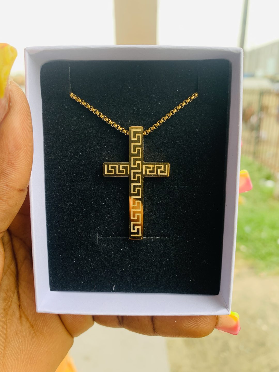 Male gold necklace 006 - Image 3