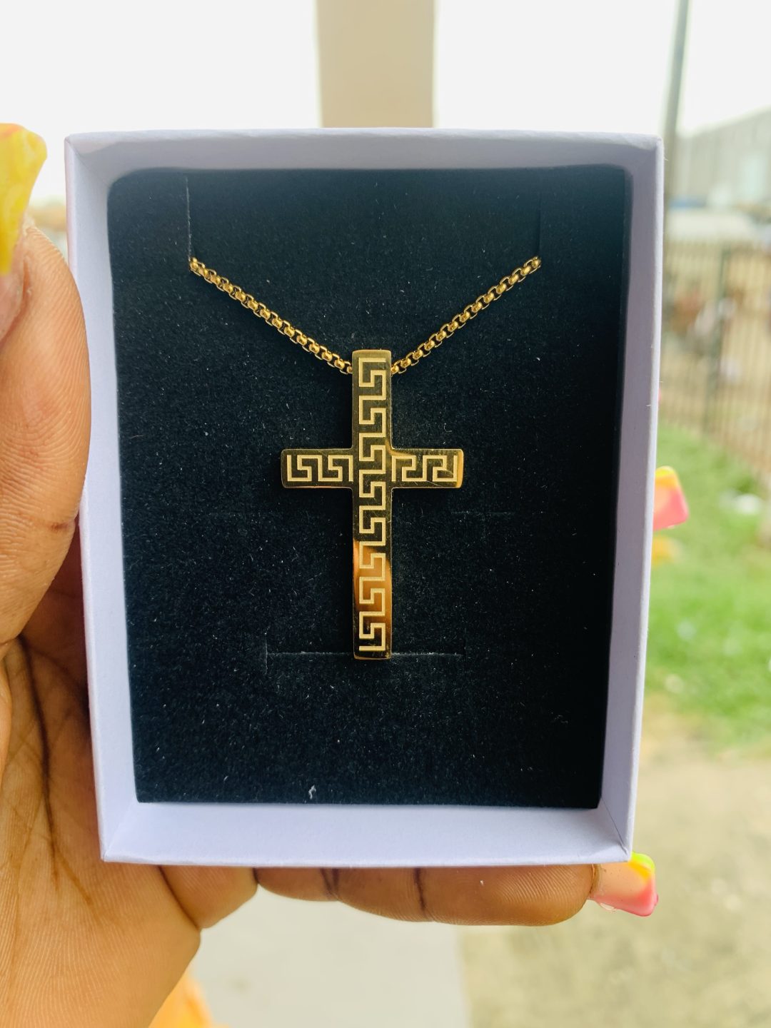 Male gold necklace 006 - Image 4