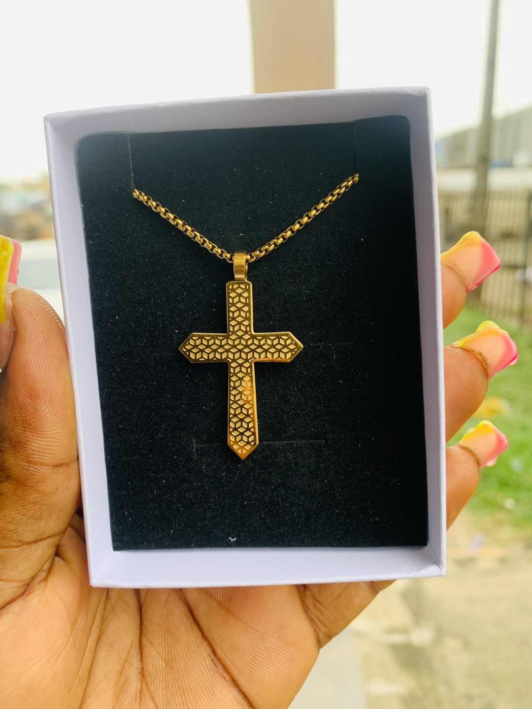 Male gold necklace 005