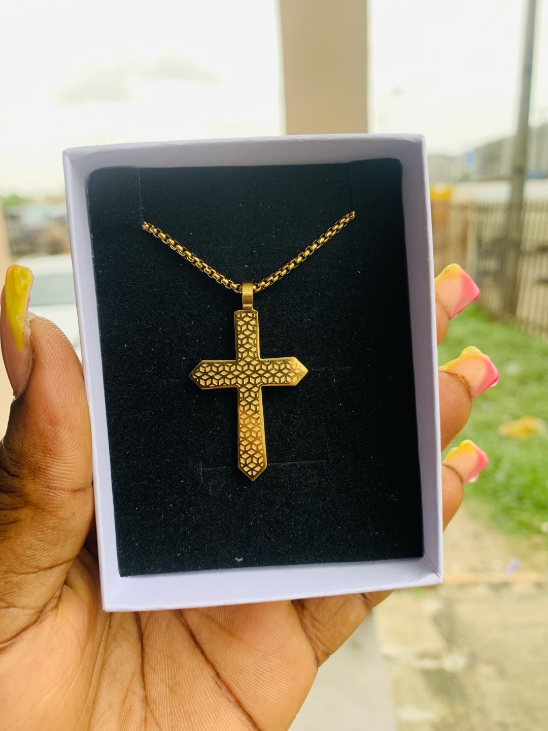 Male gold necklace 005 - Image 2