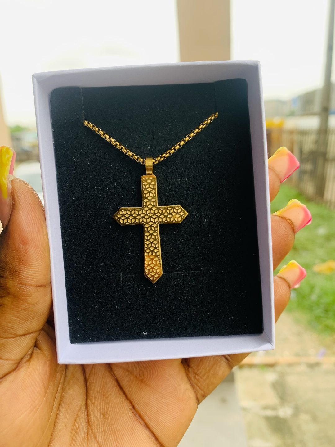 Male gold necklace 005 - Image 3