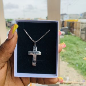 Male silver necklace 003