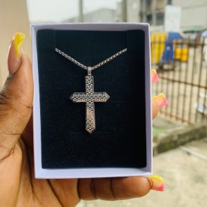 Male silver necklace 003