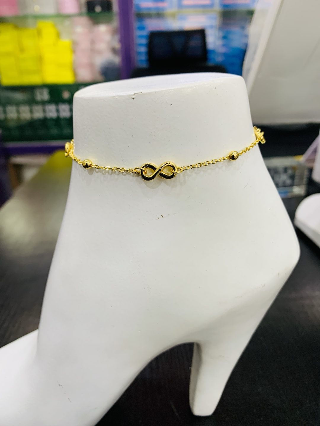 Infinity gold anklet - Image 2