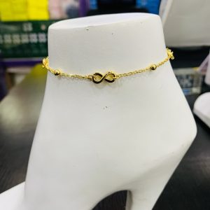 Infinity gold anklet